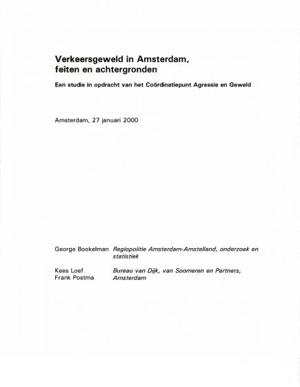 Verkeersgeweld in Amsterdam, feiten en achtergronden – Verkeersgeweld in Amsterdam, feiten en achtergronden