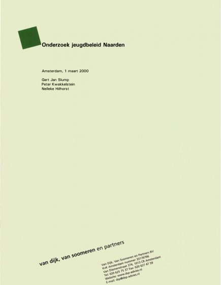 Onderzoek jeugdbeleid Naarden – Onderzoek jeugdbeleid Naarden