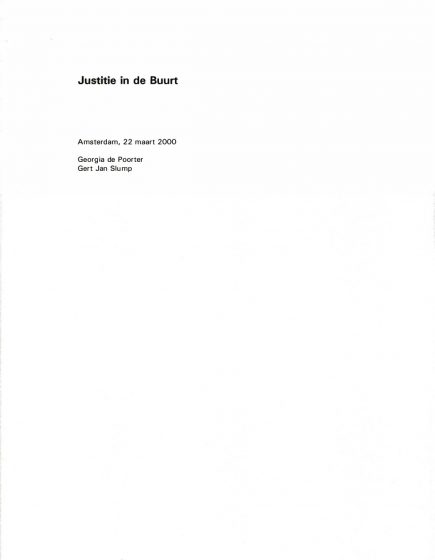 Justitie in de Buurt – Justitie in de Buurt