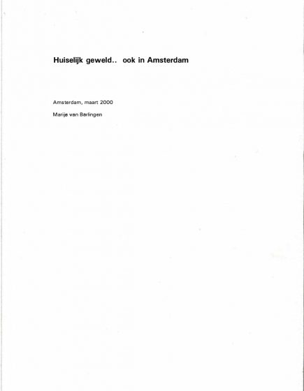 Huiselijk geweld.. ook in Amsterdam – Huiselijk geweld.. ook in Amsterdam