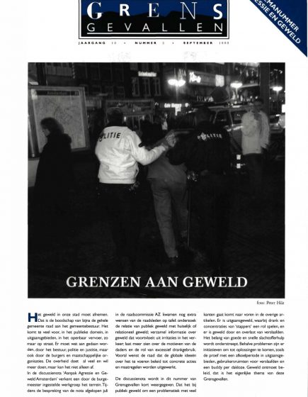 Discussienota Publiek Geweld – Discussienota Publiek Geweld
