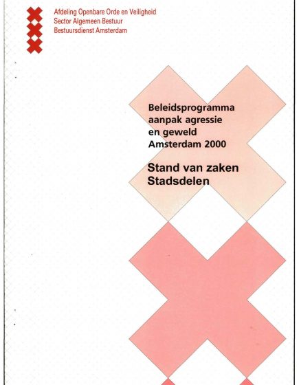 Beleidsprogramma aanpak agressie en geweld Amsterdam 2000 – Beleidsprogramma aanpak agressie en geweld Amsterdam 2000