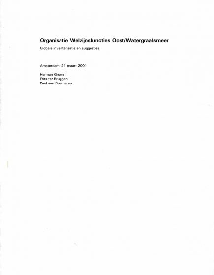 Organisatie Welzijnsfuncties Oost/Watergraafsmeer – Organisatie Welzijnsfuncties Oost/Watergraafsmeer