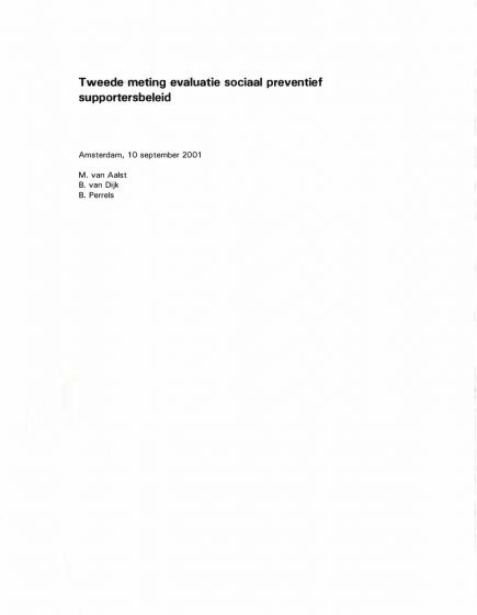 Evaluatie Multicultureel beleid 1997-2001: kwantitatieve gegevens – Evaluatie Multicultureel beleid 1997-2001: kwantitatieve gegevens