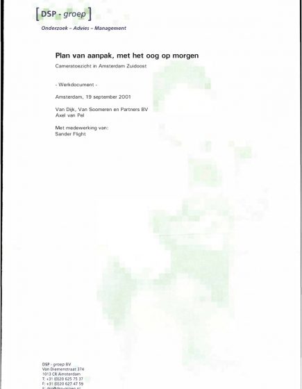 Plan van aanpak, met het oog op morgen – Plan van aanpak, met het oog op morgen