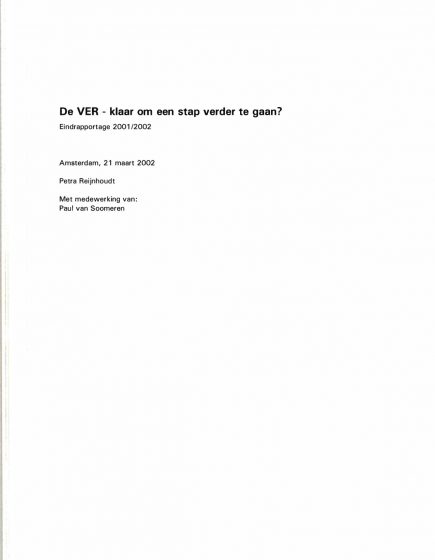 De VER-klaar om een stap verder te gaan? – De VER-klaar om een stap verder te gaan?