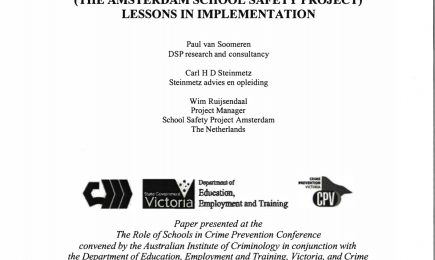 Prevention of crime in and around high schools (The Amsterdam school safety project) – Prevention of crime in and around high schools (The Amsterdam school safety project)