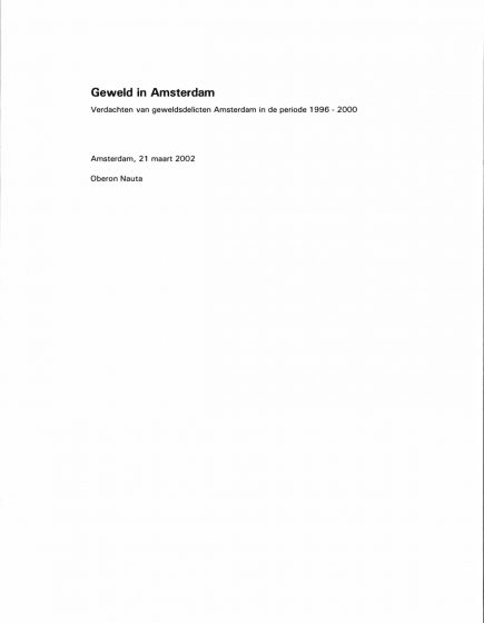Geweld in Amsterdam – Geweld in Amsterdam