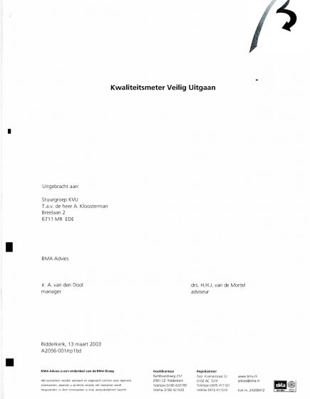 Kwaliteitsmeter Veilig Uit – Kwaliteitsmeter Veilig Uit
