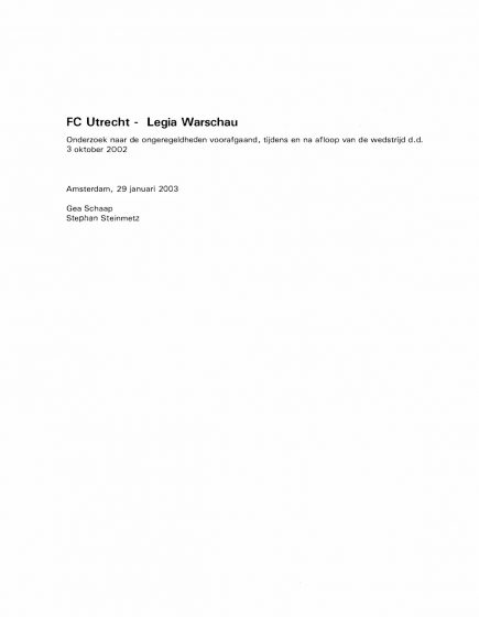 FC Utrecht – Legia Warschau – FC Utrecht – Legia Warschau