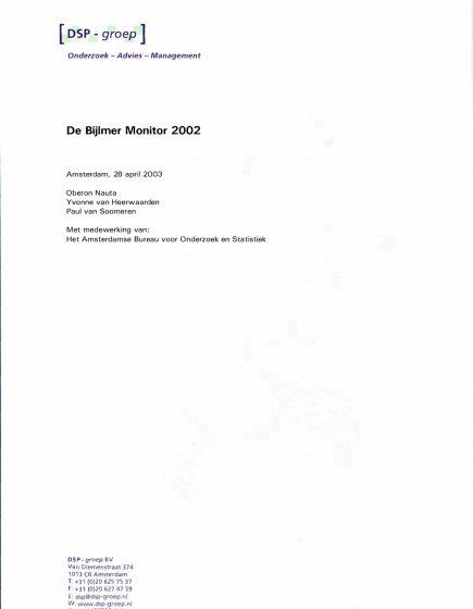 De Bijlmermonitor 2002