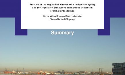 Anonimiteit in het strafproces – Summary (English)