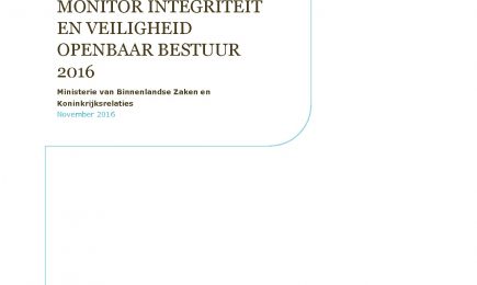 Monitor Integriteit en Veiligheid 2016