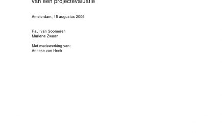 Handleiding evaluatie preventieprojecten – Handleiding evaluatie preventieprojecten