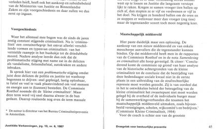 Een draagvlak voor bestuurlijke preventie