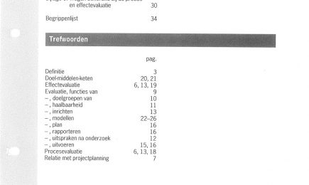 Evaluatie (vijfde algemene hoofdstuk in het Basisboek Criminaliteitspreventie) – Evaluatie (vijfde algemene hoofdstuk in het Basisboek Criminaliteitspreventie)