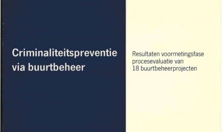 Voormeting projecten criminaliteitspreventie via buurtbeheer – Voormeting projecten criminaliteitspreventie via buurtbeheer