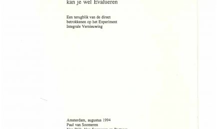 ……, maar Experimenteren kan je wel Evalueren – ……, maar Experimenteren kan je wel Evalueren