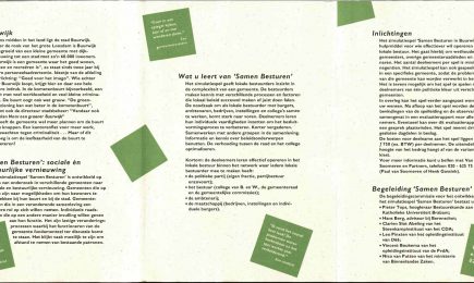 Samen besturen; Een simulatiespel voor de gemeenteraad – Samen besturen; Een simulatiespel voor de gemeenteraad