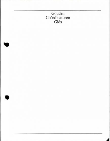 Netwerk, Criminaliteit & Veiligheid, ‘gouden Coördinatoren gids’ – Netwerk Criminaliteit & Veiligheid, ‘gouden Coördinatoren gids’