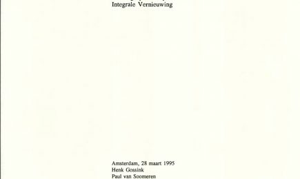 Van Liefde die beklijft; Vervolg op het Experiment Integrale Vernieuwing – Van Liefde die beklijft; Vervolg op het Experiment Integrale Vernieuwing