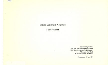Sociale Veiligheid Waterwijk Startdocument – Sociale Veiligheid Waterwijk Startdocument