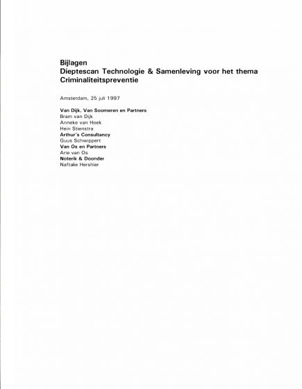 Dieptescan Technologie & Samenleving – Criminaliteitspreventie – Bijlagen Dieptescan DSP-groep