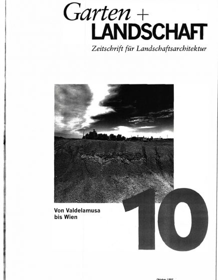 `Landschaftswahrnehmung und Geschwindigkeit: Traumpfade für die Stadtlandschaft’