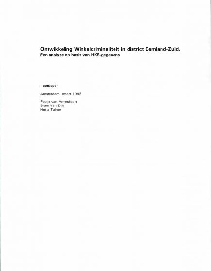 Ontwikkeling Winkelcriminaliteit in district Eemland Zuid Een analyse op basis van HKS gegevens. – Ontwikkeling Winkelcriminaliteit in district Eemland Zuid Een analyse op basis van HKS gegevens.