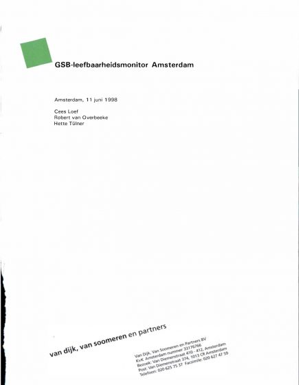 GSB-leefbaarheidsmonitor Amsterdam – GSB-leefbaarheidsmonitor Amsterdam