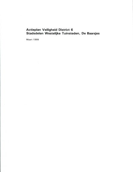 Actieplan Veiligheid Districten
