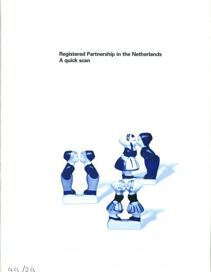 Geregistreerd partnerschap in Nederland. Een verkennend onderzoek.