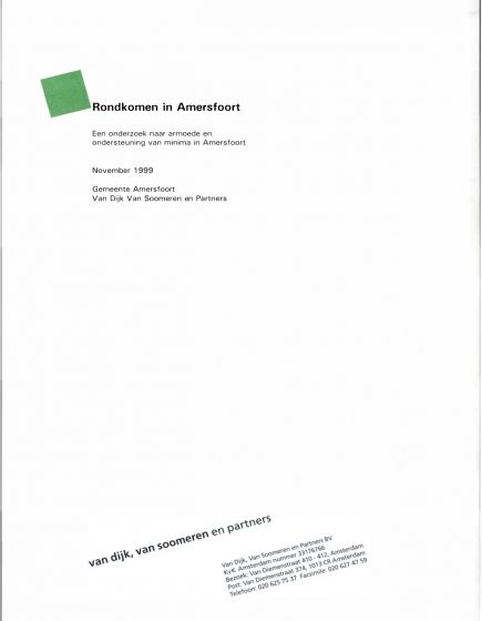 Rondkomen in Amersfoort Een onderzoek naar armoede en ondersteuning van minima in Amersfoort. – Rondkomen in Amersfoort Een onderzoek naar armoede en ondersteuning van minima in Amersfoort.