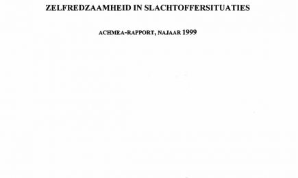 Zelfredzaamheid in slachtoffersituaties – Zelfredzaamheid in slachtoffersituaties