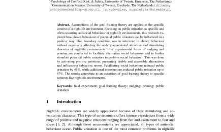 Persuasive technology against public nuisance – public urination in the urban nightlife district