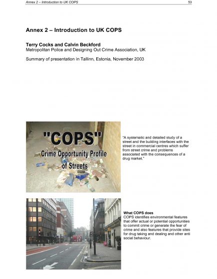 Introduction COPS, UK – Introduction COPS, UK