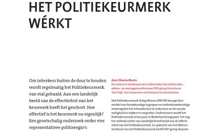 Liever geen inbrekers? Het politiekeurmerk wérkt
